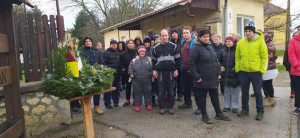 A fejlesztő foglalkoztatóban dolgozó ellátottaink az Adventi koszorú mellett