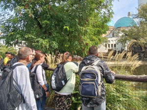 Ellátottaink érdeklődve figyelik az állatokat