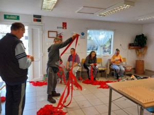 A szőnyegkészítés első folyamata